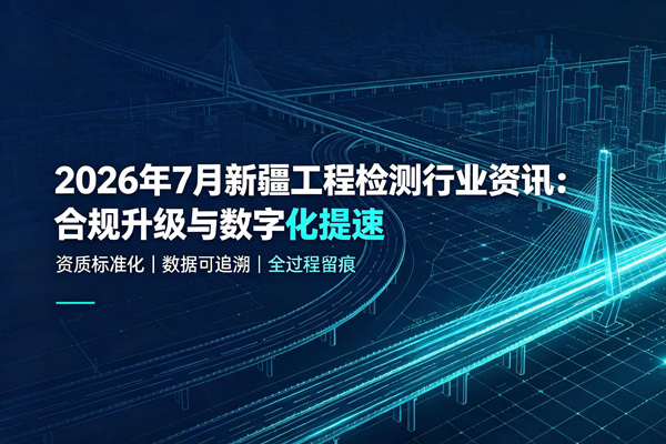 2026 年 7 月新疆工程检测行业资讯：合规升级与数字化提速